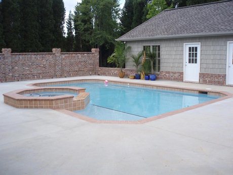 Custom built pool and spa