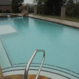 Custom Pool looks great in the rain