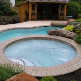 spa attached to pool