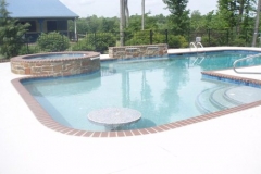 Spa into in ground pool